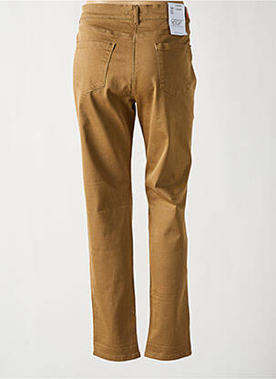 Pantalon droit stretch taille normale beige EAST DRIVE femme