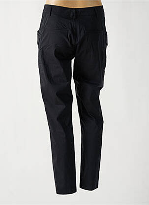 Pantalon slim tissage popeline taille normale noir EVA KAYAN femme