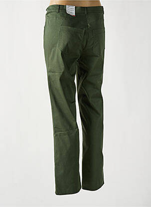 Pantalon droit stretch taille normale vert FRANK WALDER femme