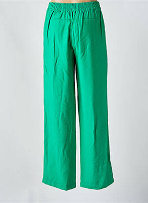 Pantalon large coupe fluide taille haute vert FABIENNE CHAPOT femme
