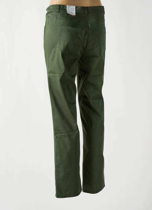 Pantalon droit vert FRANK WALDER pour femme