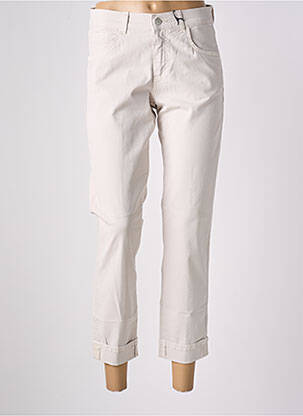 Jeans coupe droite stretch taille normale beige ANGELS femme
