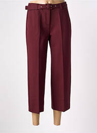 Pantalon 7/8 taille haute taille haute rouge ANDAM femme