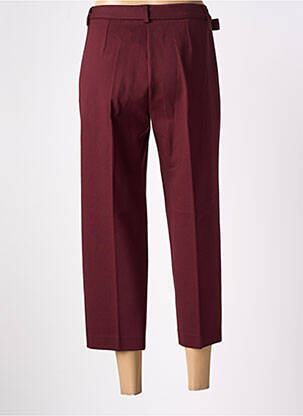 Pantalon 7/8 taille haute taille haute rouge ANDAM femme