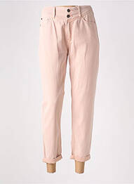 Jean coupe mom poches taille haute rose C'EST BEAU LA VIE femme