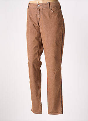 Pantalon slim stretch taille normale beige C'EST BEAU LA VIE femme