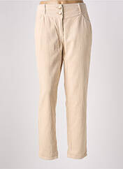 Pantalon droit beige C'EST BEAU LA VIE pour femme seconde vue