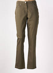 Pantalon slim vert CHRISTINE LAURE pour femme seconde vue