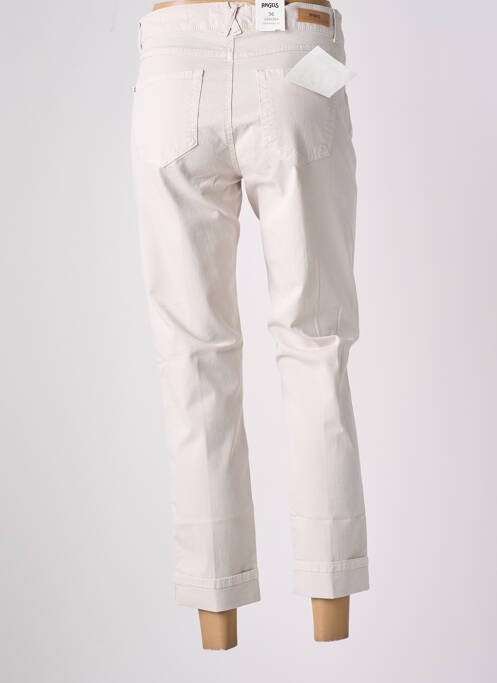Jeans coupe droite stretch taille normale beige ANGELS femme
