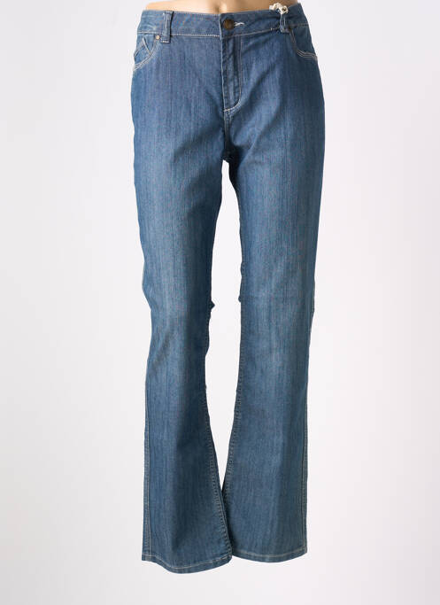 Jeans coupe droite bleu C'EST BEAU LA VIE pour femme