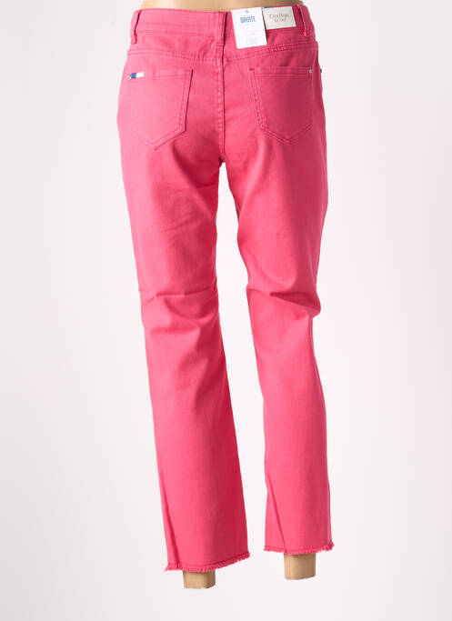 Jeans coupe droite rose C'EST BEAU LA VIE pour femme
