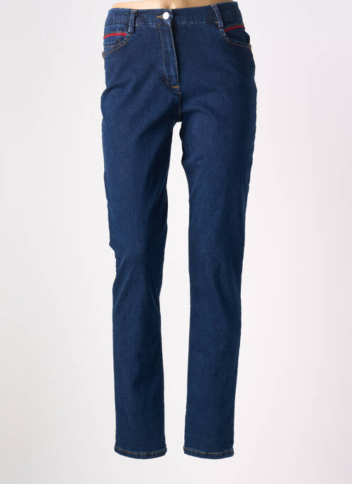 Jeans coupe slim bleu CHRISTINE LAURE pour femme