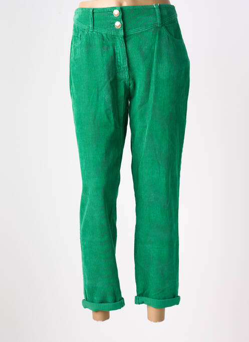 Pantalon droit vert C'EST BEAU LA VIE pour femme