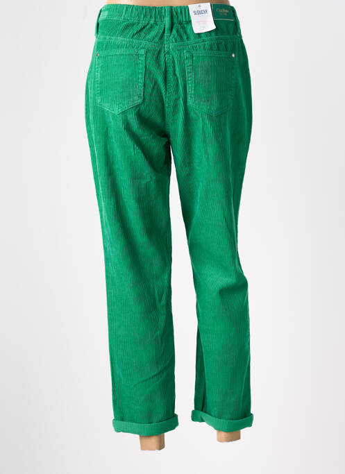 Pantalon droit vert C'EST BEAU LA VIE pour femme