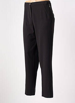 Pantalon slim taille normale taille normale noir CHRISTINE LAURE femme