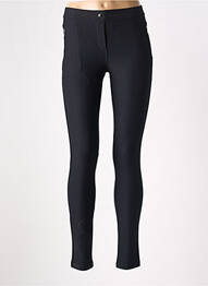 Pantalon slim taille élastique noir EAST DRIVE femme