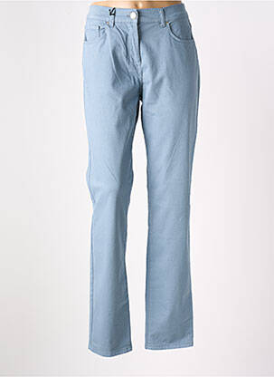 Pantalon droit stretch taille normale bleu EAST DRIVE femme