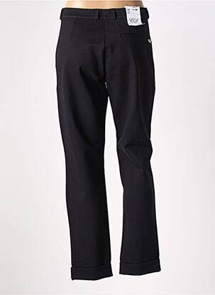 Pantalon chino fermeture zippée sous rabat boutonné taille normale noir EAST DRIVE femme