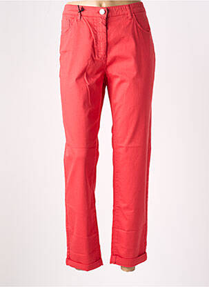 Pantalon slim taille élastique taille normale rouge EAST DRIVE femme