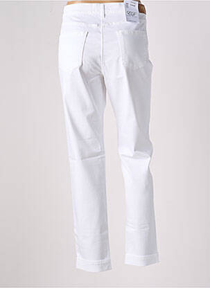 Pantalon droit stretch taille normale blanc EAST DRIVE femme