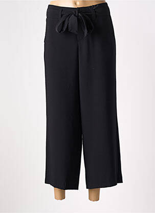 Pantalon 7/8 fermeture zippée sous rabat boutonné noir STARK femme
