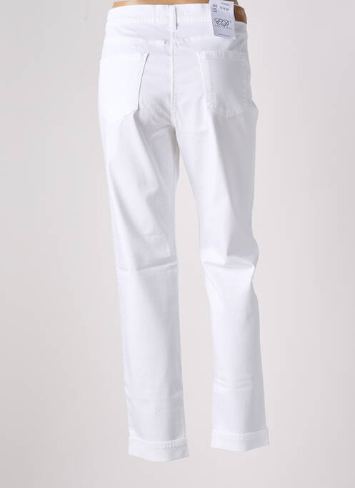 Pantalon droit stretch taille normale blanc EAST DRIVE femme