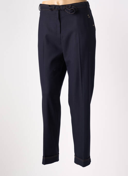 Pantalon droit bleu CHRISTINE LAURE pour femme