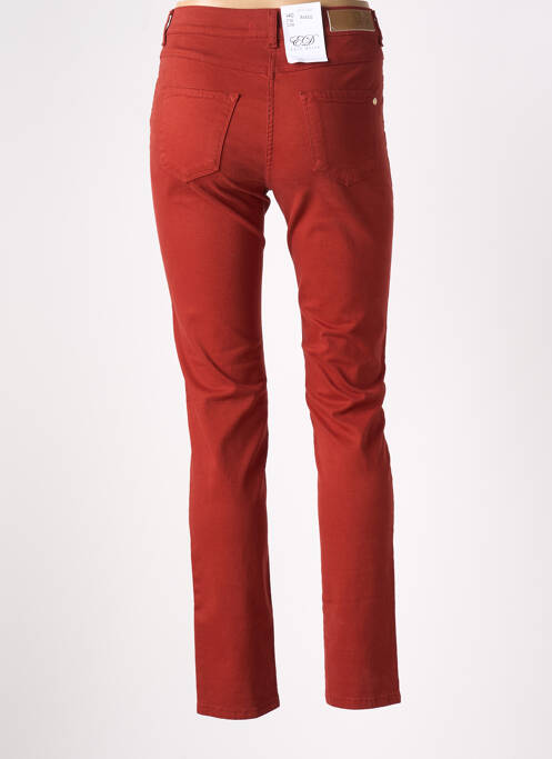 Pantalon droit orange EAST DRIVE pour femme