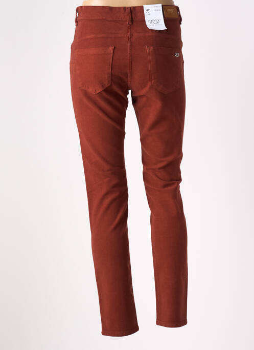 Pantalon slim orange EAST DRIVE pour femme