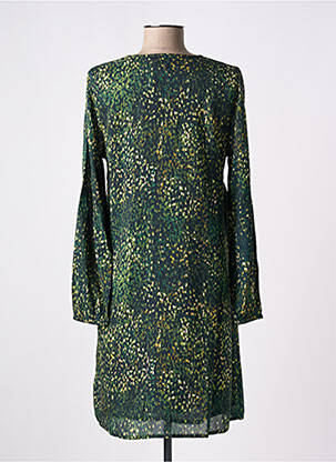 Robe courte manches longues manches longues vert DIPLODOCUS femme