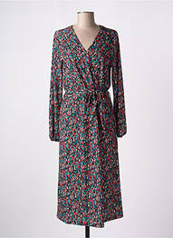 Robe mi-longue manches longues manches longues noir DIANE LAURY femme