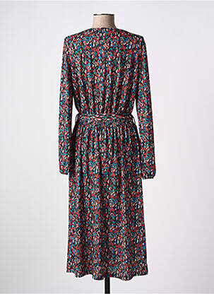 Robe mi-longue manches longues manches longues noir DIANE LAURY femme