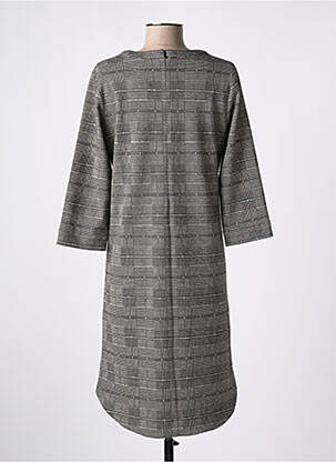 Robe mi-longue manches 3/4 manches 3/4 noir C'EST BEAU LA VIE femme