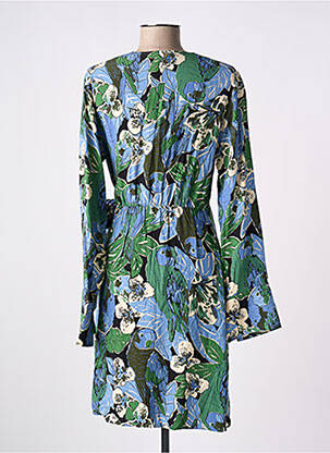 Robe mi-longue imprimé fantaisie manches longues vert FABIENNE CHAPOT femme