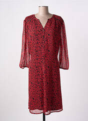 Robe mi-longue rouge CHRISTINE LAURE pour femme seconde vue