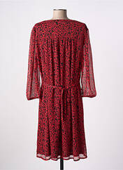 Robe mi-longue rouge CHRISTINE LAURE pour femme seconde vue