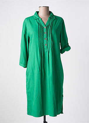 Robe mi-longue vert AGATHE & LOUISE pour femme