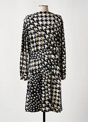 Robe mi-longue manches longues manches longues noir K-DESIGN femme