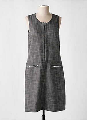 Robe mi-longue sans manche sans manche gris FRANCE RIVOIRE femme