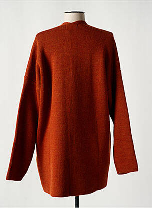 Gilet manches longues resserrée sur le bas orange SIGNE NATURE femme