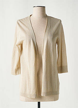 Gilet manches longues manches 3/4 beige SCORZZO femme