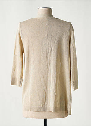 Gilet manches longues manches 3/4 beige SCORZZO femme
