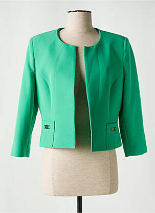 Veste chic poches vert ESTEL COLLECTION femme