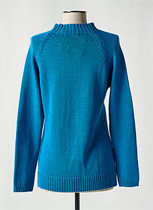 Pull resserrée sur le bas manches longues bleu BARILOCHE femme