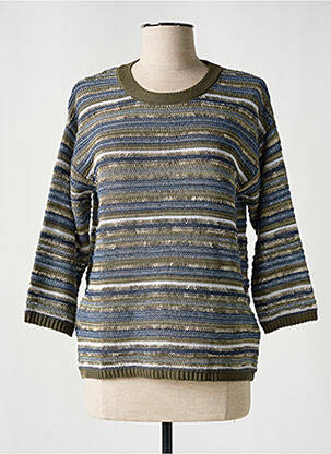 Pull maille souple et aérée manches longues vert RABE femme