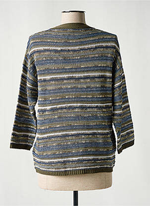 Pull maille souple et aérée manches longues vert RABE femme