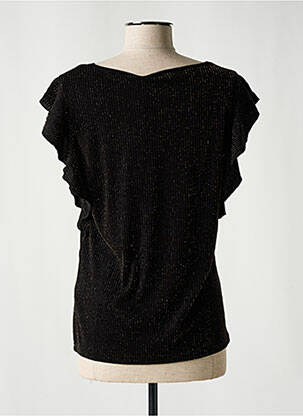 Top stretch manches courtes noir CREAM femme