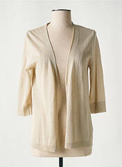 Gilet manches longues beige SCORZZO pour femme seconde vue