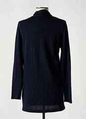Gilet manches longues bleu MAUD & SACHA pour femme seconde vue
