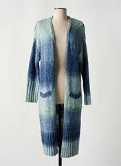 Gilet manches longues bleu SIGNE NATURE pour femme seconde vue